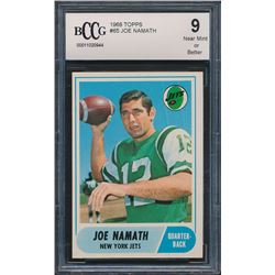 1968 Topps #65 Joe Namath (BCCG 9)