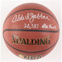 Kareem Abdul-Jabbar Signed NBA Basketball Inscribed "38,387 NBA Points" (Schwartz COA)