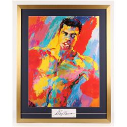 Leroy Neiman Signed "Muhammad Ali" 27x34 Custom Framed Cut Display (JSA COA)