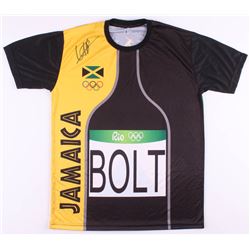 Usain Bolt Signed Rio 2016 Olympics Team Jamaica Jersey (Beckett COA)