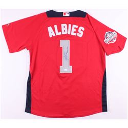 Ozzie Albies Signed National League All-Star Game Jersey Inscribed "1st All-Star Game" (JSA COA)