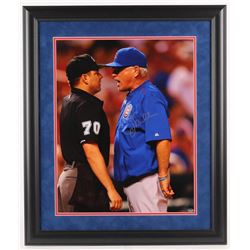 Joe Maddon Signed Chicago Cubs 23x27 Custom Framed Photo Display (Schwartz Sports COA)