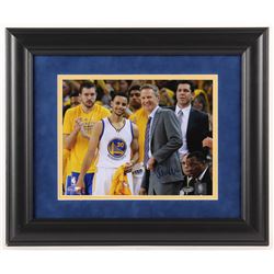 Steve Kerr Signed Golden State Warriors 14x17 Custom Framed Photo Display (Schwartz Sports COA)