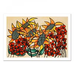Avi Ben-Simhon Signed "Sunflowers" Limited Edition 29x20 Serigraph