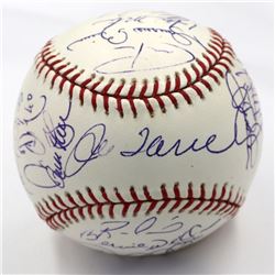 New York Yankees 2005 OML Baseball Team-Signed by (29) with Randy Johnson, Joe Torre, Mariano Rivera