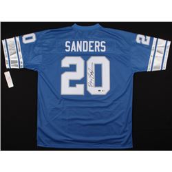 Barry Sanders Signed Detroit Lions Jersey (Beckett COA  Schwartz Hologram)