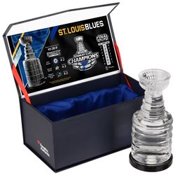 St. Louis Blues 2019 Stanley Cup Champions Crystal Stanley Cup - Filled with Ice from the 2019 Stanl