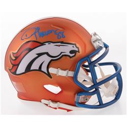 Demaryius Thomas Signed Denver Broncos Mini Blaze Speed Helmet (Radtke COA)