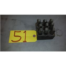 Set of Number Punches 3/8"