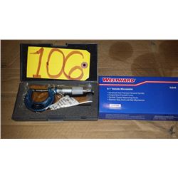 WestWard Micrometer 0-1"