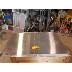 Stainless plate with corner 32" x 46"1/2