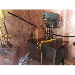 Press Drill with Taping Head on thick work table