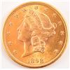 Image 1 : 1898 Gold $20 Coin