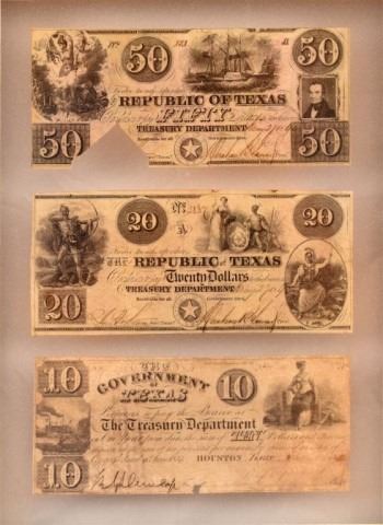 Texas Notes Collection of Government/Republic of Texas Notes