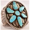 Image 1 : Silver Turquoise Stone Cuff Bracelet