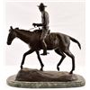 Image 4 : C.M. Russell "Will Rogers" Bronze Sculpture