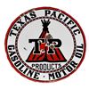 Image 1 : Texas Pacific Gasoline Motor Oil Porcelain Sign
