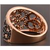 Image 3 : 14kt Rose Gold Diamond LeVian Ring