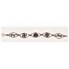 Image 5 : Navajo Indian Sterling Silver Rolling Log Bracelet