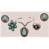 Image 1 : Collection of Turquoise Sterling Silver Jewelry