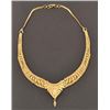 Image 2 : Ornate Gold Necklace And Ear Ring Set From India