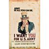 Image 1 : U.S. Army Tin Recruiting Sign