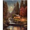 Image 2 : Thomas Kinkade Canvas Print "Away From It All"