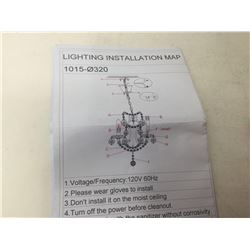 White and Glass Chandelier