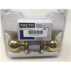 Facto Brass Finish Door Handle