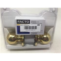 Facto Brass Finish Door Handle