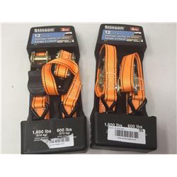 Lot of Stinson 12' Ultimate Ratchet Tie Downs (4)