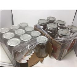 Lot of Assorted Mason Jars