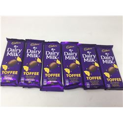 Lot of Cadbury Dairy Milk Toffee Bars (6 x 100g)