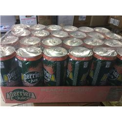Case of Perrier & Juice- Peach & Cherry (24 x 330 ml)