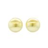 Image 1 : 30mm Button Earrings - Gold Plated