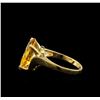 Image 3 : Citrine Ring - 14KT Yellow Gold