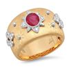 Image 1 : 14K Yellow Gold 1.13CTW Ruby Ring, (VS)