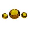 Image 1 : 9.04 ctw.Natural Round Cut Citrine Quartz Parcel of Three