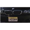 Image 2 : Harold & Kumar Go to White Castle - LADYSMAN License Plate Prop (0013)