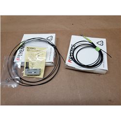 (2) Keyence FU-35FZ Fiber Optic Sensor