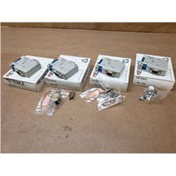 (4) Keyence BL-U2 Laser Bar Code Reader