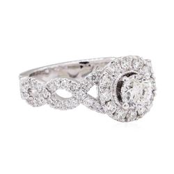 14KT White Gold 1.61 ctw Diamond Wedding Ring