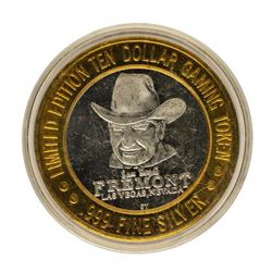 .999 Fine Silver Fremont Casino Las Vegas $10 Limited Edition Gaming Token