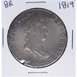 1819-JJ Mexico 8 Reales Ferdin VII Silver Coin