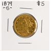 Image 1 : 1879-S $5 Liberty Head Half Eagle Gold Coin