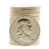 Image 1 : Roll of (20) Brilliant Uncirculated 1961 Franklin Half Dollar Coins