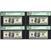 Image 1 : Lot of (4) Consecutive 2001 $100 Federal Reserve STAR Notes PCGS Gem New 66PPQ