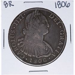 1806-PJ Bolivia 8 Reales Carolus IIII Silver Coin