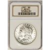 Image 1 : 1887 $1 Morgan Silver Dollar Coin NGC MS65