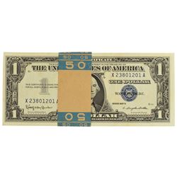 Pack of (50) Consecutive 1957B $1 Silver Certificate Notes